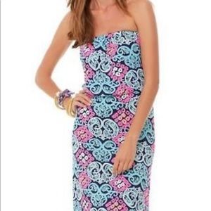 Lilly Pulitzer Women's Printed Strapless Maxi Dres